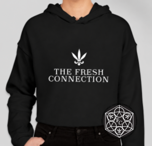 Cropped Hoodie (Black) The Fresh Connection