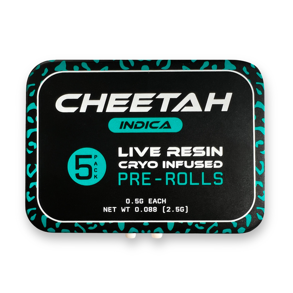 Cheetah Glitter Bomb Infused Prerolls - 5 Pack Infused 2.5g