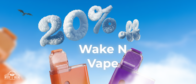 Cannabis Promo, Cannabis Sales, Cannabis Discounts, Cannabis on Sale, Wake N Vape 20% Off