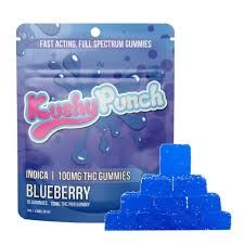 Blueberry 100mg 10pk Kushy Punch Blueberry 100mg 10pk Kushy Punch