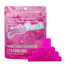 Strawberry 100mg 10pk Kushy Punch Strawberry 100mg 10pk Kushy Punch