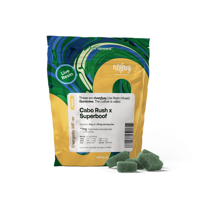Cabo Rush x Superboof 100mg Live Resin Gummies MFNY