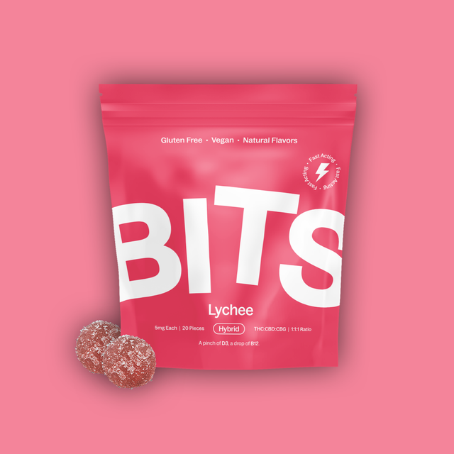 Fast Acting Lychee 1:1:1 THC:CBG:CBD BITS