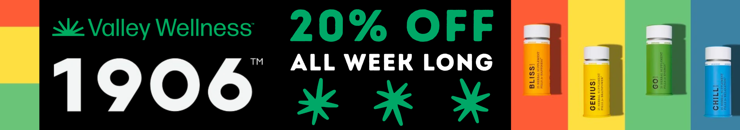 Cannabis Promo, Cannabis Sales, Cannabis Discounts, Cannabis on Sale, 20% Off 1906!