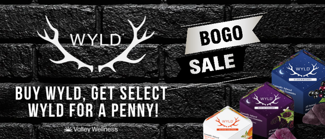Cannabis Promo, Cannabis Sales, Cannabis Discounts, Cannabis on Sale, Buy Any WYLD, Get A Select Wyld For A Penny!