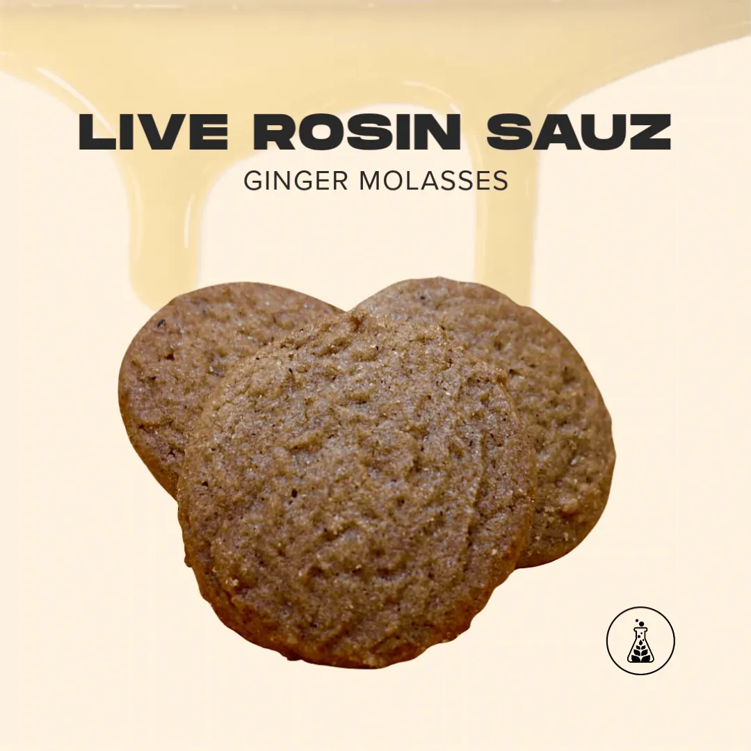 Live Rosin Sauz Ginger Molasses Sanctuary Cannabis