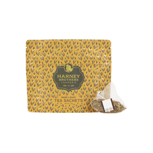 Wake & Bake Yaupon Mint Tea 5 Sachets 50mg Harney Brothers