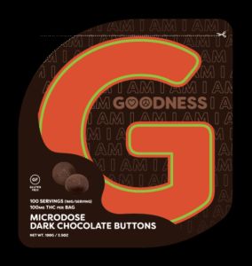Microdose Buttons Dark I Am Goodness