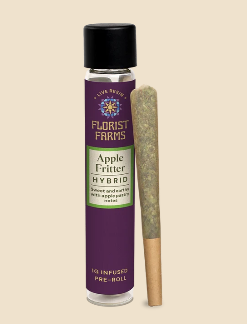 Apple Fritter | Live Resin Infused Joint | 1g Florist Farms