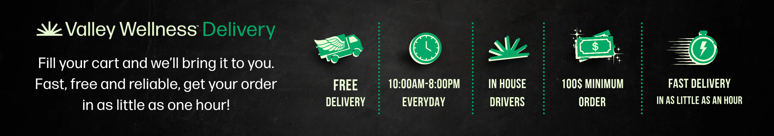 Cannabis Promo, Cannabis Sales, Cannabis Discounts, Cannabis on Sale, Valley Wellness Delivery!