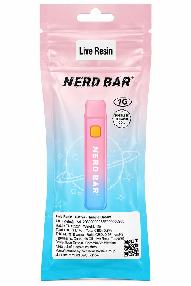 Live Resin Tangie Dream Nerd Bar