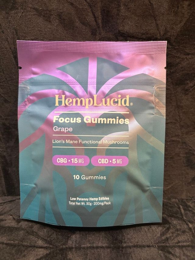Focus Grape Lions Mane Hemp Lucid