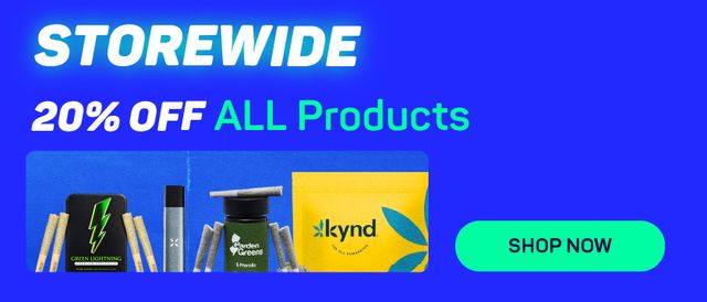 Cannabis Promo, Cannabis Sales, Cannabis Discounts, Cannabis on Sale, 20% OFF ALL Products - Storewide