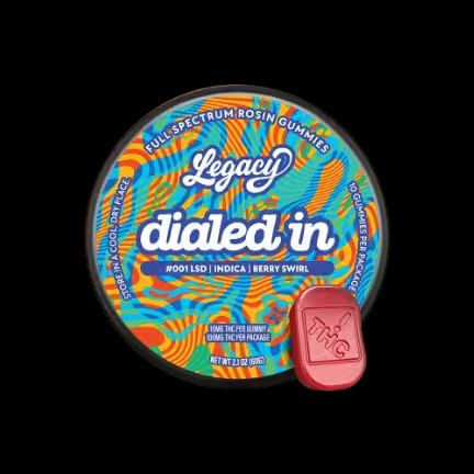 LSD Berry Swirl Limited Edition 10Pk Solventless Rosin Gummies Dialed In LSD Berry Swirl Limited Edition 10Pk Solventless Rosin Gummies Dialed In