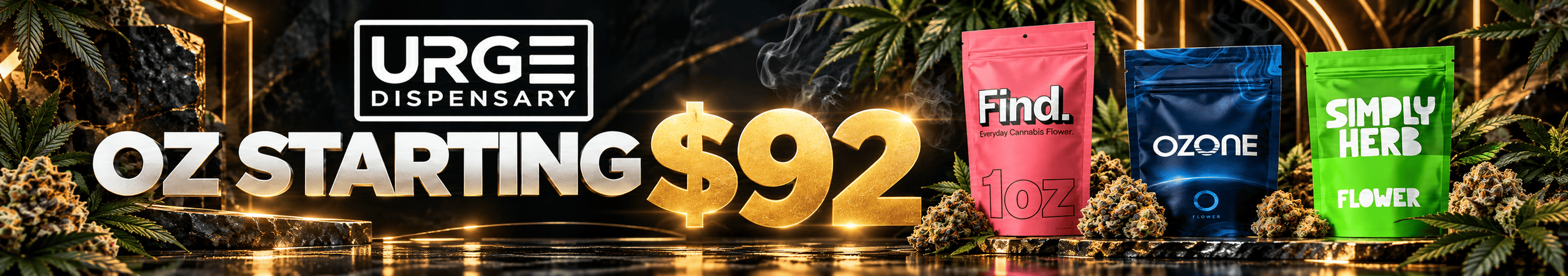Cannabis Promo, Cannabis Sales, Cannabis Discounts, Cannabis on Sale, OZ Starting at 92