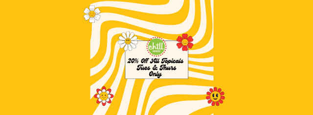 Cannabis Promo, Cannabis Sales, Cannabis Discounts, Cannabis on Sale, Topical Tuesday & Thursdays