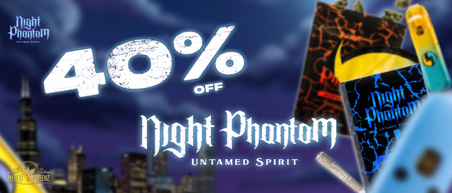 Cannabis Promo, Cannabis Sales, Cannabis Discounts, Cannabis on Sale, Night Phantom 40% Off