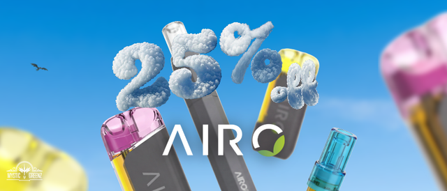 Cannabis Promo, Cannabis Sales, Cannabis Discounts, Cannabis on Sale, Airo 25% Off