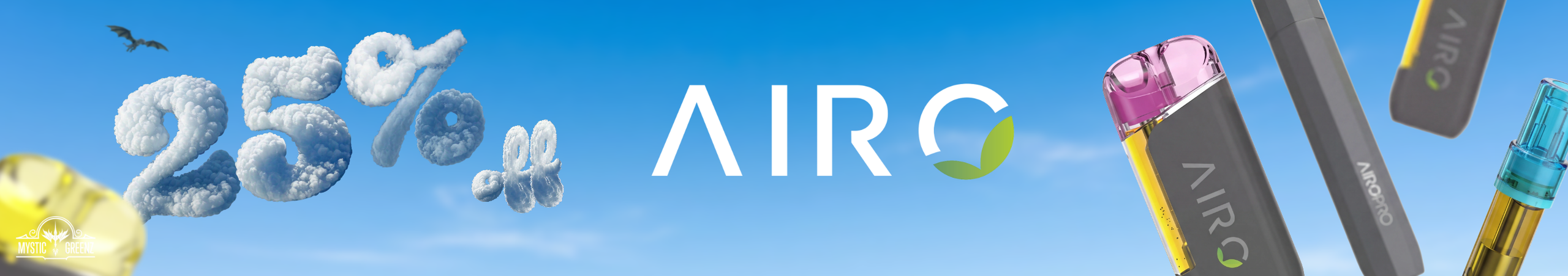 Cannabis Promo, Cannabis Sales, Cannabis Discounts, Cannabis on Sale, Airo 25% Off