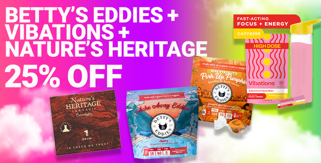 Cannabis Promo, Cannabis Sales, Cannabis Discounts, Cannabis on Sale, Betty's & Vibations & Nature's Heritage! New!