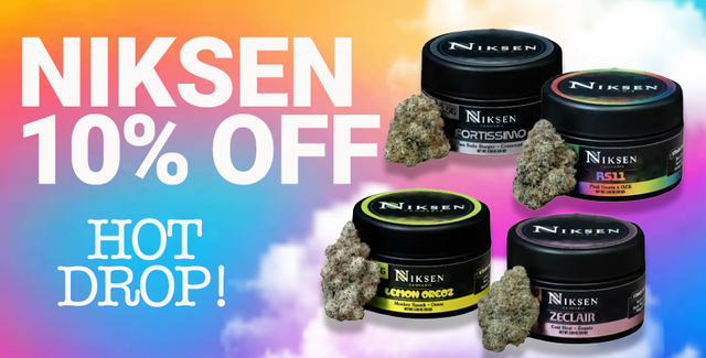Cannabis Promo, Cannabis Sales, Cannabis Discounts, Cannabis on Sale, Niksen! New!