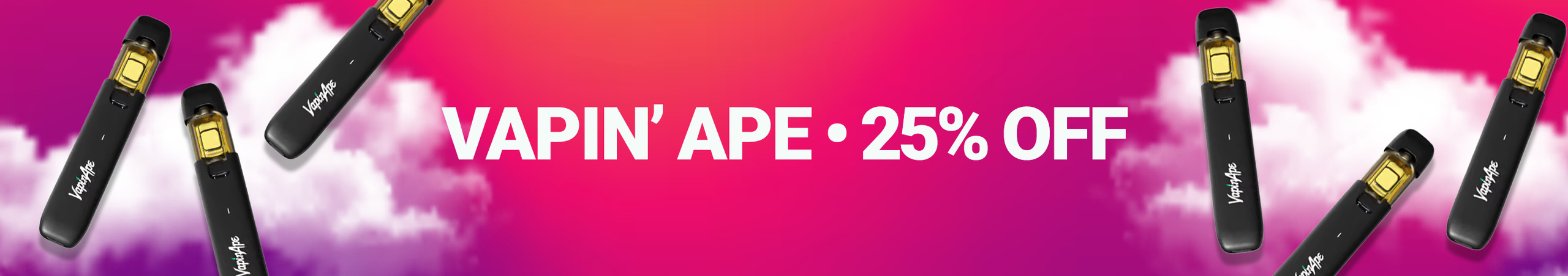 Cannabis Promo, Cannabis Sales, Cannabis Discounts, Cannabis on Sale, Vapin' Ape! New!