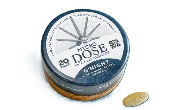 Mycro Dose G'Night 1:1:1 CBD:CBN:THC Nature's Heritage