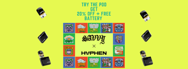 Cannabis Promo, Cannabis Sales, Cannabis Discounts, Cannabis on Sale, Savvy HYPHEN 20% Off