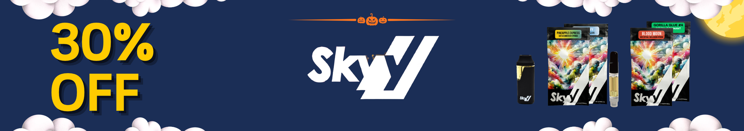 Cannabis Promo, Cannabis Sales, Cannabis Discounts, Cannabis on Sale, 30% Off Skyy
