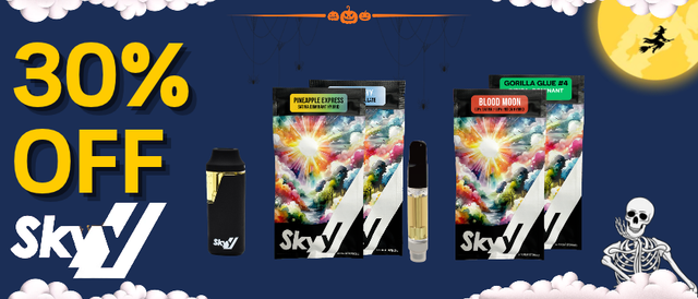 Cannabis Promo, Cannabis Sales, Cannabis Discounts, Cannabis on Sale, 30% Off Skyy