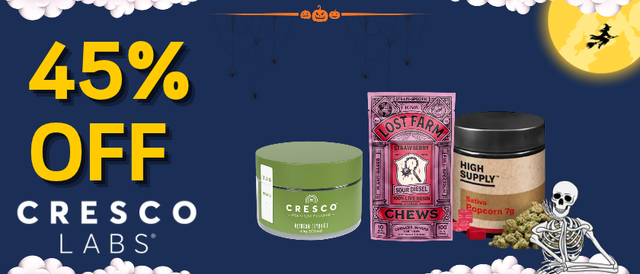 Cannabis Promo, Cannabis Sales, Cannabis Discounts, Cannabis on Sale, 45% Off Cresco