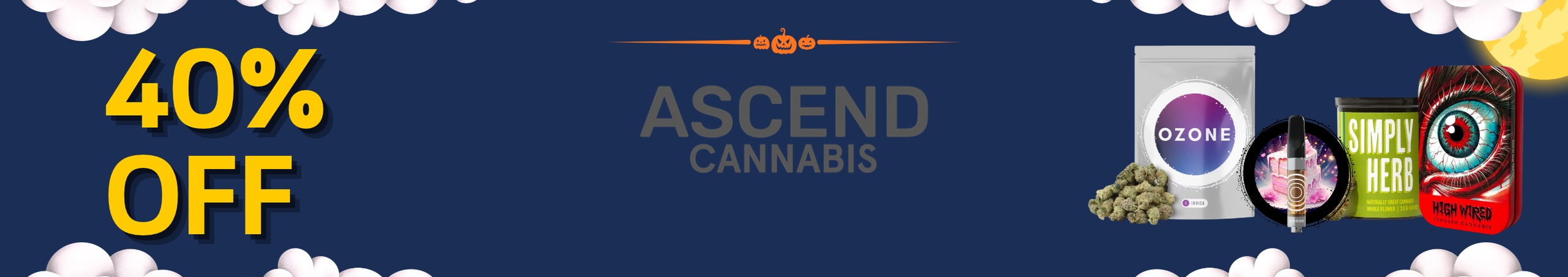 Cannabis Promo, Cannabis Sales, Cannabis Discounts, Cannabis on Sale, 40% Off Ascend