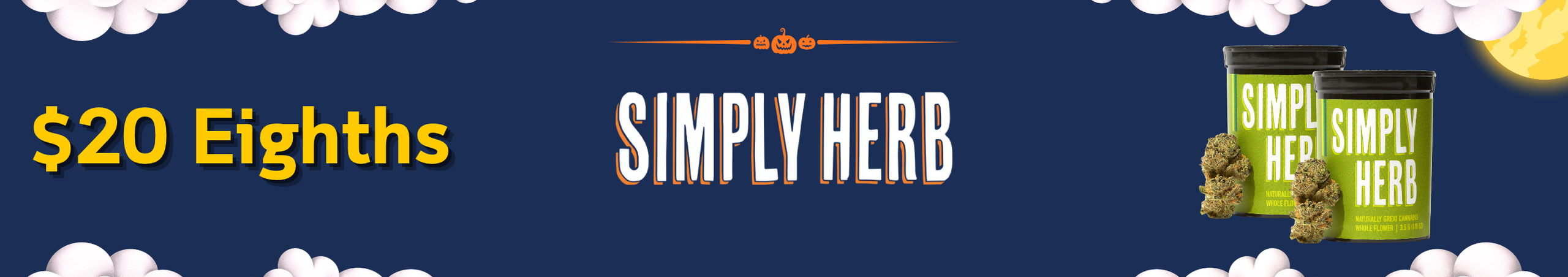 Cannabis Promo, Cannabis Sales, Cannabis Discounts, Cannabis on Sale, $20 Simply Herb Eighths