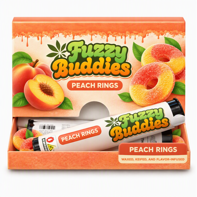 Peach Rings Fuzzy Buddies