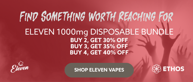 Cannabis Promo, Cannabis Sales, Cannabis Discounts, Cannabis on Sale, Eleven 1g Distillate Disposable Bundle! *NOT Stackable