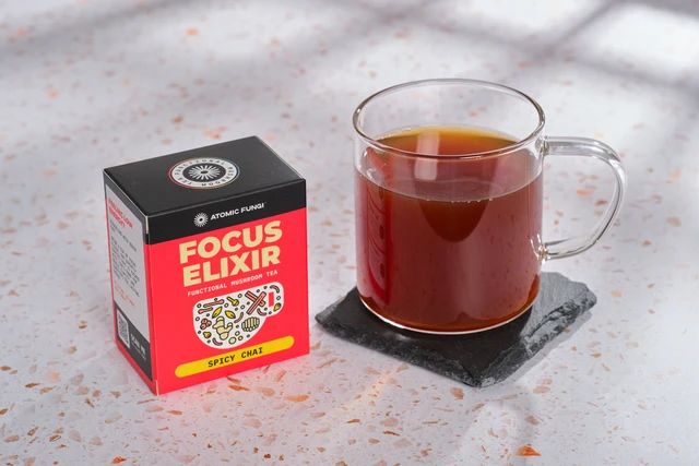 Focus Elixir Functional Mushroom Tea (Spicy Chai) Atomic Fungi Focus Elixir Functional Mushroom Tea (Spicy Chai) Atomic Fungi