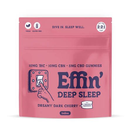 Deep Sleep Dreamy Dark Cherry 2:2:1 THC:CBN:CBD Fast Acting Effin'