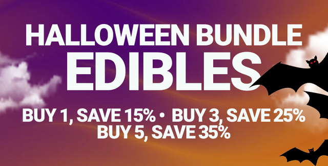 Cannabis Promo, Cannabis Sales, Cannabis Discounts, Cannabis on Sale, Halloween Buy More Save More