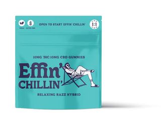 Chillin' Relaxing Razz 1:1 THC:CBD Fast Acting Gummies Effin'