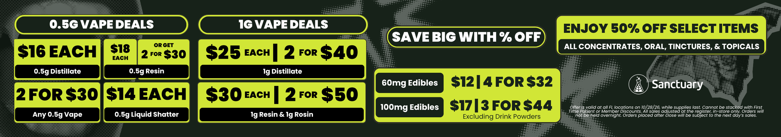 Cannabis Promo, Cannabis Sales, Cannabis Discounts, Cannabis on Sale, Daily