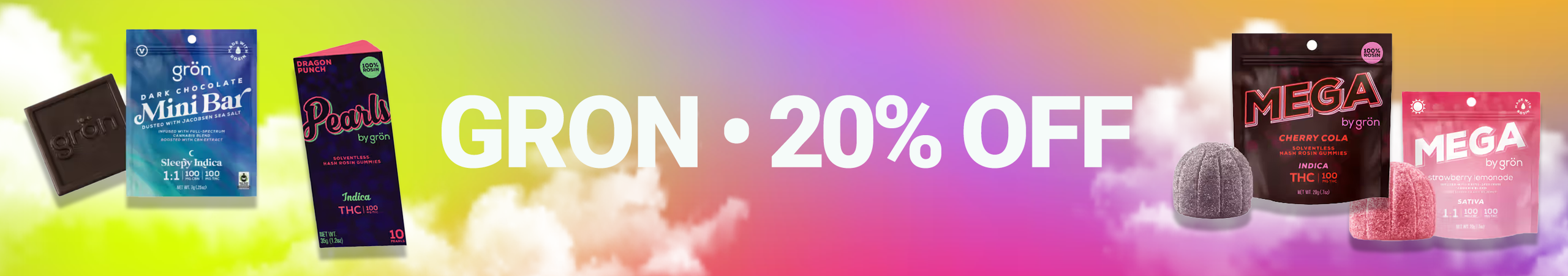 Cannabis Promo, Cannabis Sales, Cannabis Discounts, Cannabis on Sale, Gron 20%