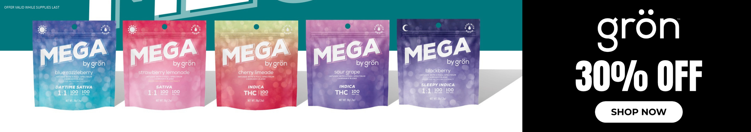Cannabis Promo, Cannabis Sales, Cannabis Discounts, Cannabis on Sale, Gron: 30% Off
