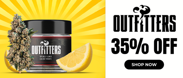 Cannabis Promo, Cannabis Sales, Cannabis Discounts, Cannabis on Sale, Outfitters: 35% Off