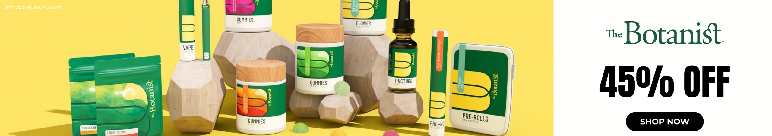 Cannabis Promo, Cannabis Sales, Cannabis Discounts, Cannabis on Sale, The Botanist: 45% Off