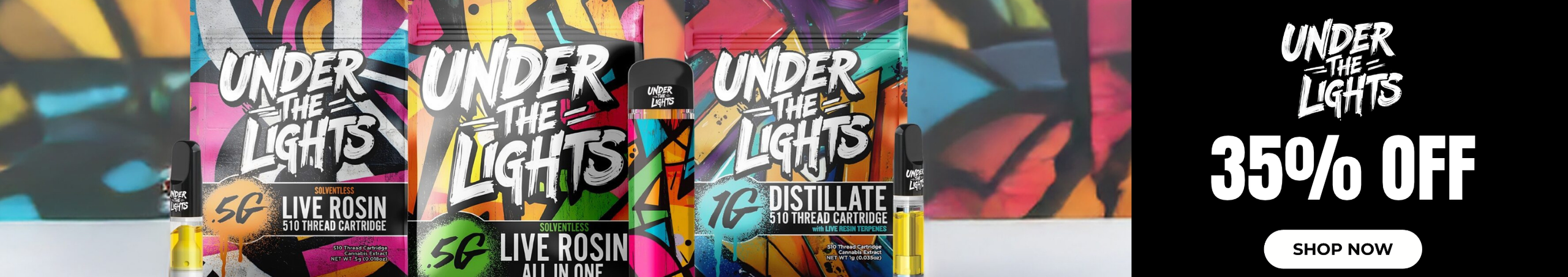 Cannabis Promo, Cannabis Sales, Cannabis Discounts, Cannabis on Sale, Under The Lights: 35% Off
